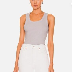 Agolde Poppy tank in frosting / XS